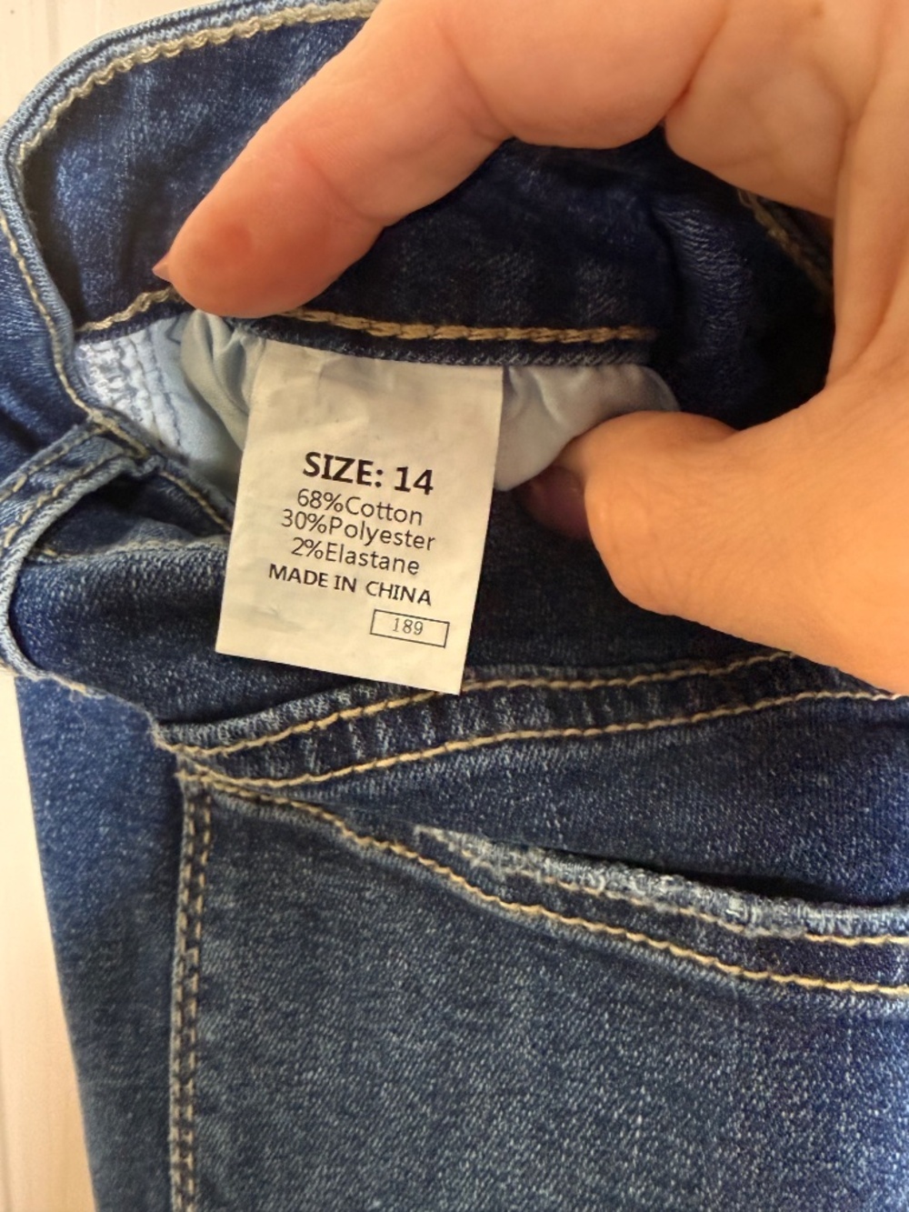 Boutique Button Fly Bootcut Jeans Size 14 Distressed Stretch Denim Flare NWOT - Picture 8 of 9